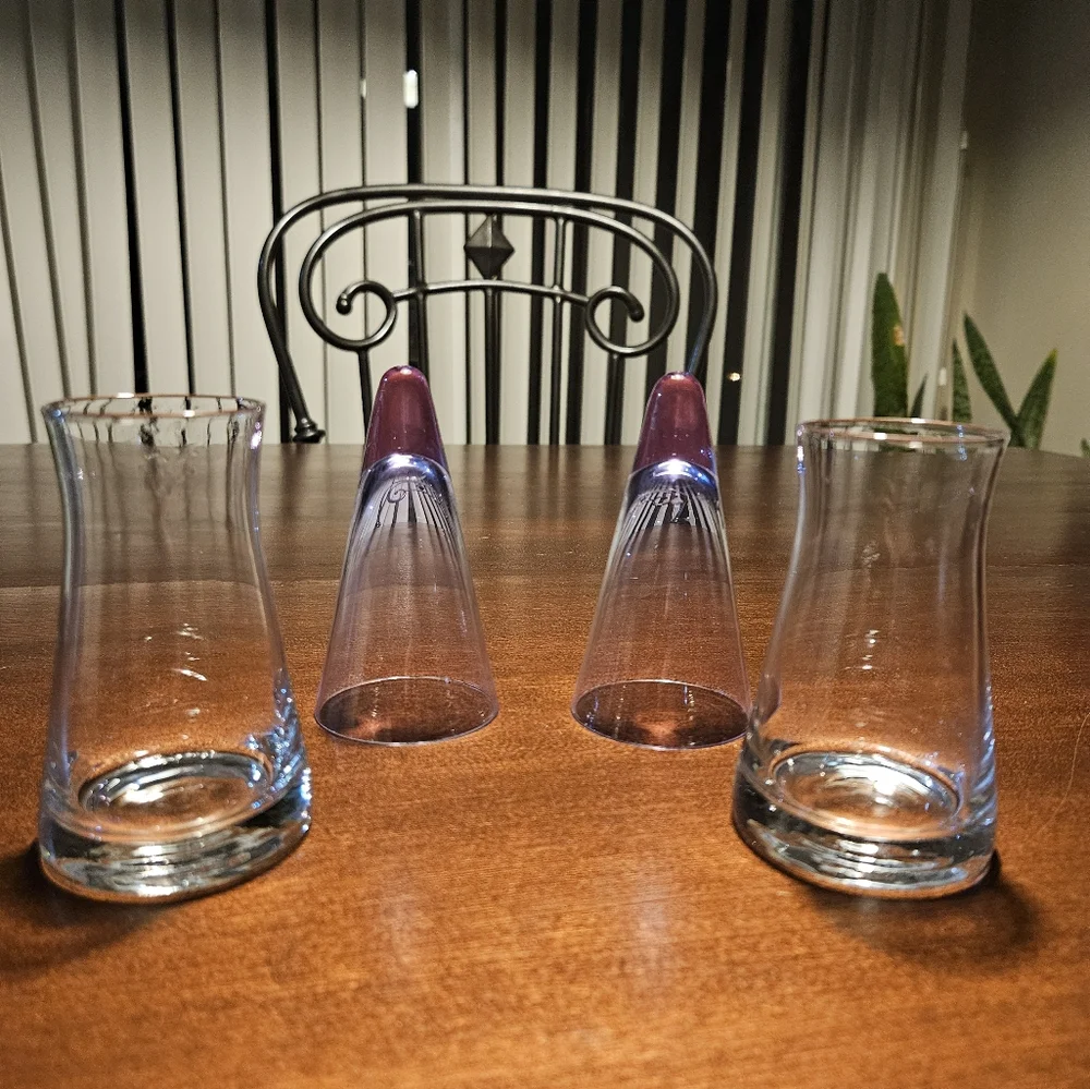 Lavender Shooters Chillers Shot Glass Set Vintage